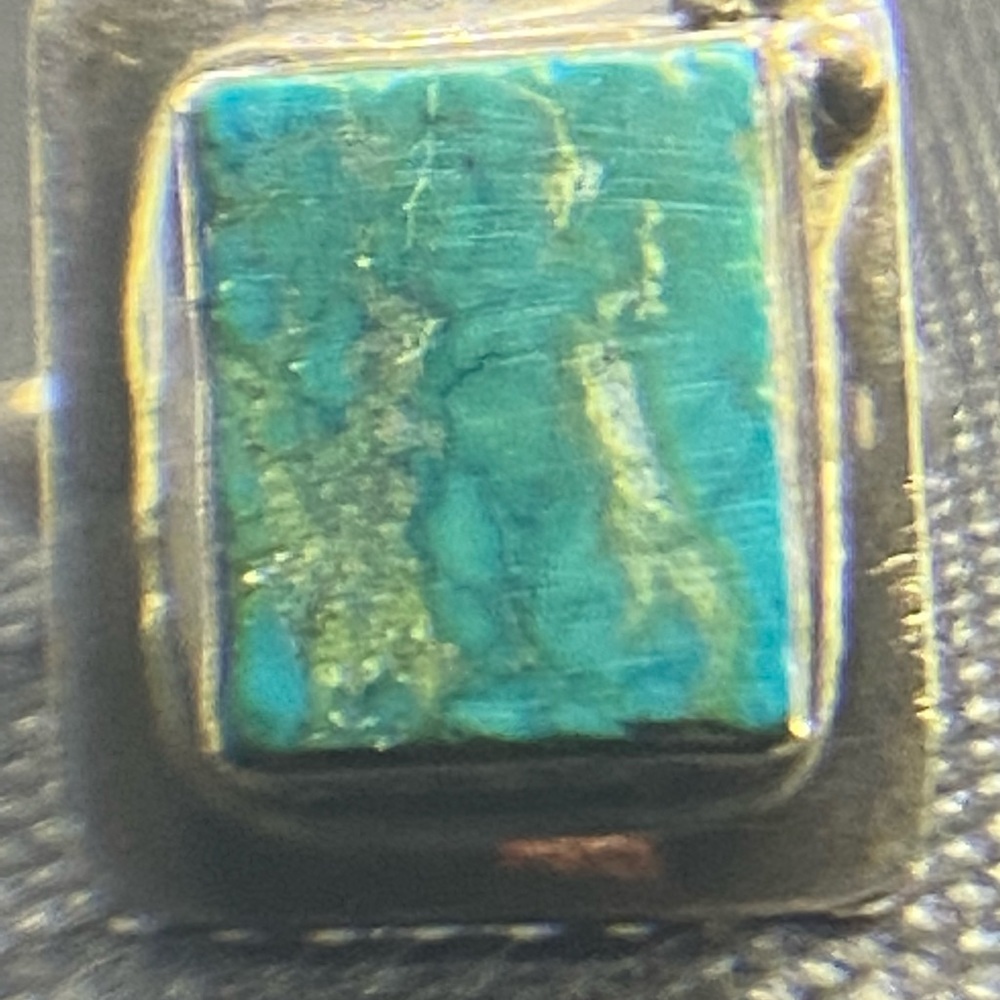 Green Silver Ring - image 2